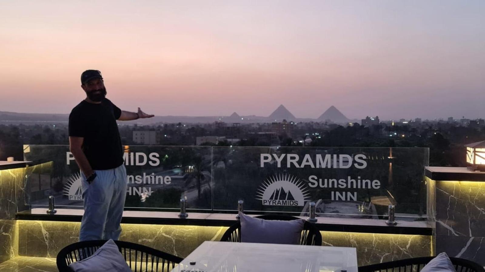 Pyramids Sunshine View Hotel Kafret el-Gabal Kültér fotó